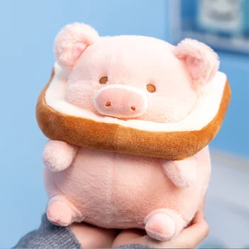 Kawaii Lulu Ošípaných Chlieb Plyšové Hračky Tvorivé Vypchaté Zvieratá Peluche Bábika Anime Narodeninám Darčeky pre Deti, Dievčatá Miestnosti Dekorácie