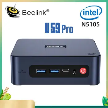 Beelink Vyhrať 11 U59 Pro Mini PC Intel 11. Gen Celeron N5105 DDR4 8GB, 16GB SSD 512 gb diskom 2.4 G&5.8 G Dual Wifi BT4.0 Dual 1000M LAN