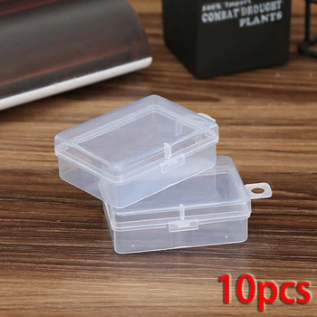 10pcs Mini Plastové Úložný Box Medicíny Box zátkové chrániče sluchu Šperky Perličiek Pilulku Transparentné Organizátor Kontajner Prípade